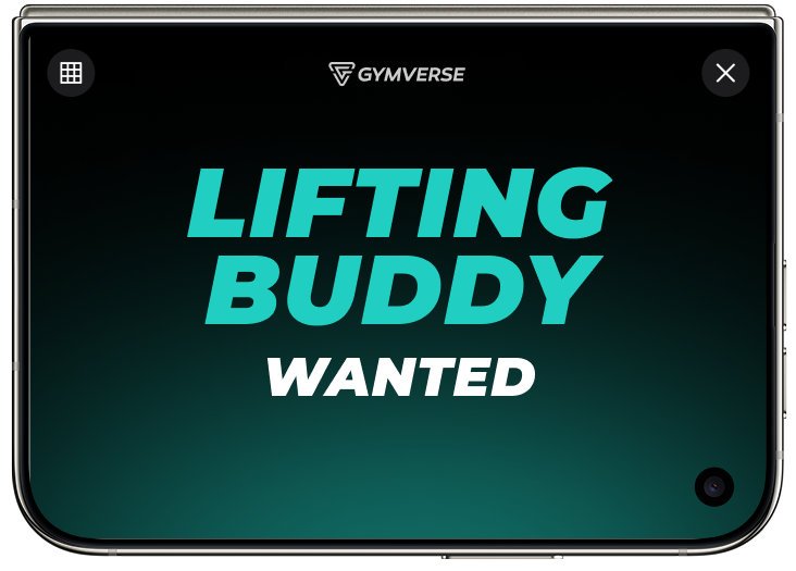 Gym Sign showing "Lifting buddy wanted"
